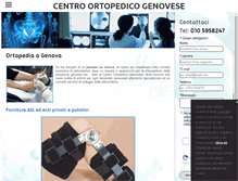 Tablet Screenshot of centroortopedicogenovese.com